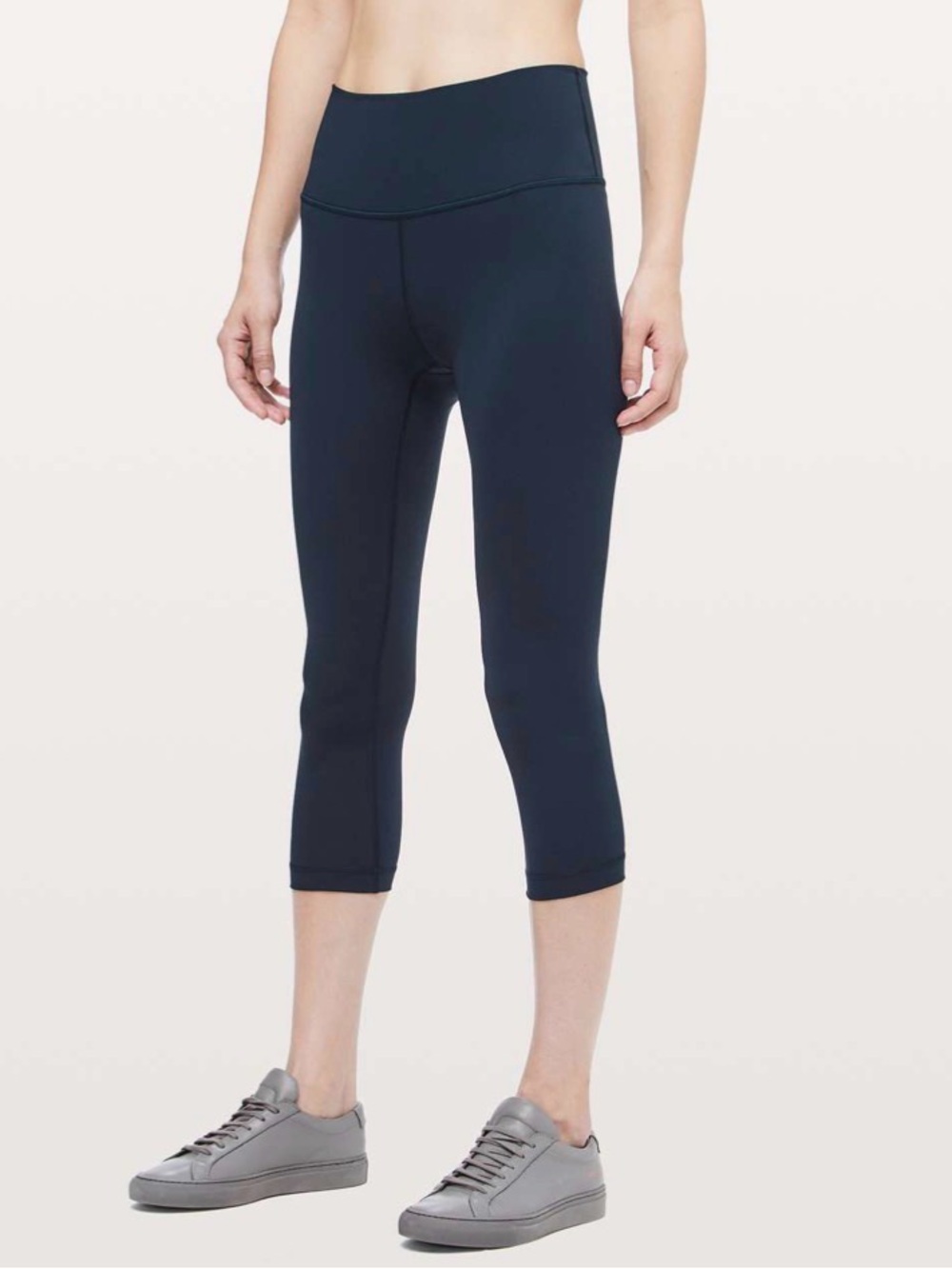 Lululemon Wunder Under Crop (Hi-Rise) *Full-On Luxtreme 21”, True Navy, 12